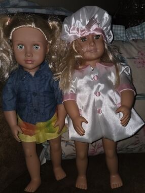 Our GENERATION DOLLS Girls' Fashion Doll in White & Pink Satin Outfit